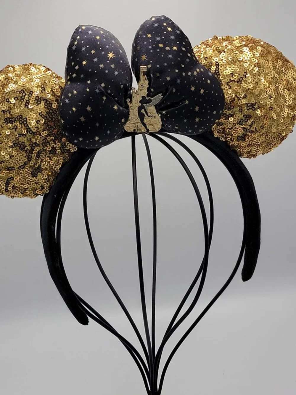 Disneyland Paris 30thAnniversary Gold Bow Sequin Headband